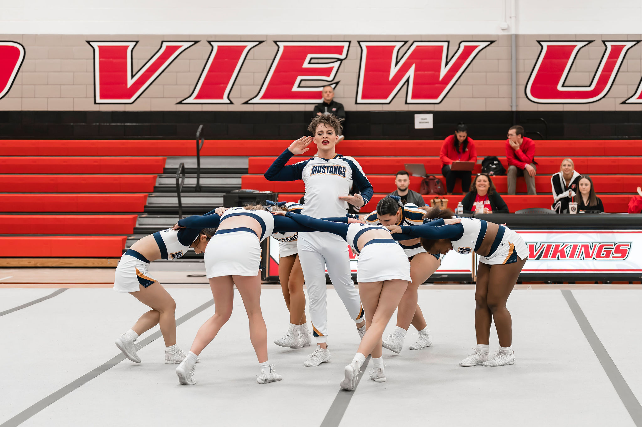 Cheer competes at Viking Classic, Grand View Invitational