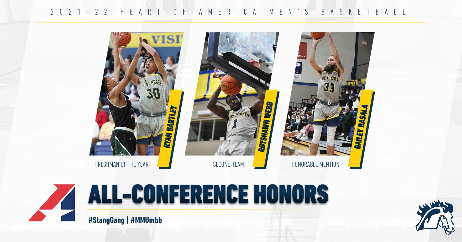 Bartley named Freshman of the Year; Webb, Basala make all-conference teams