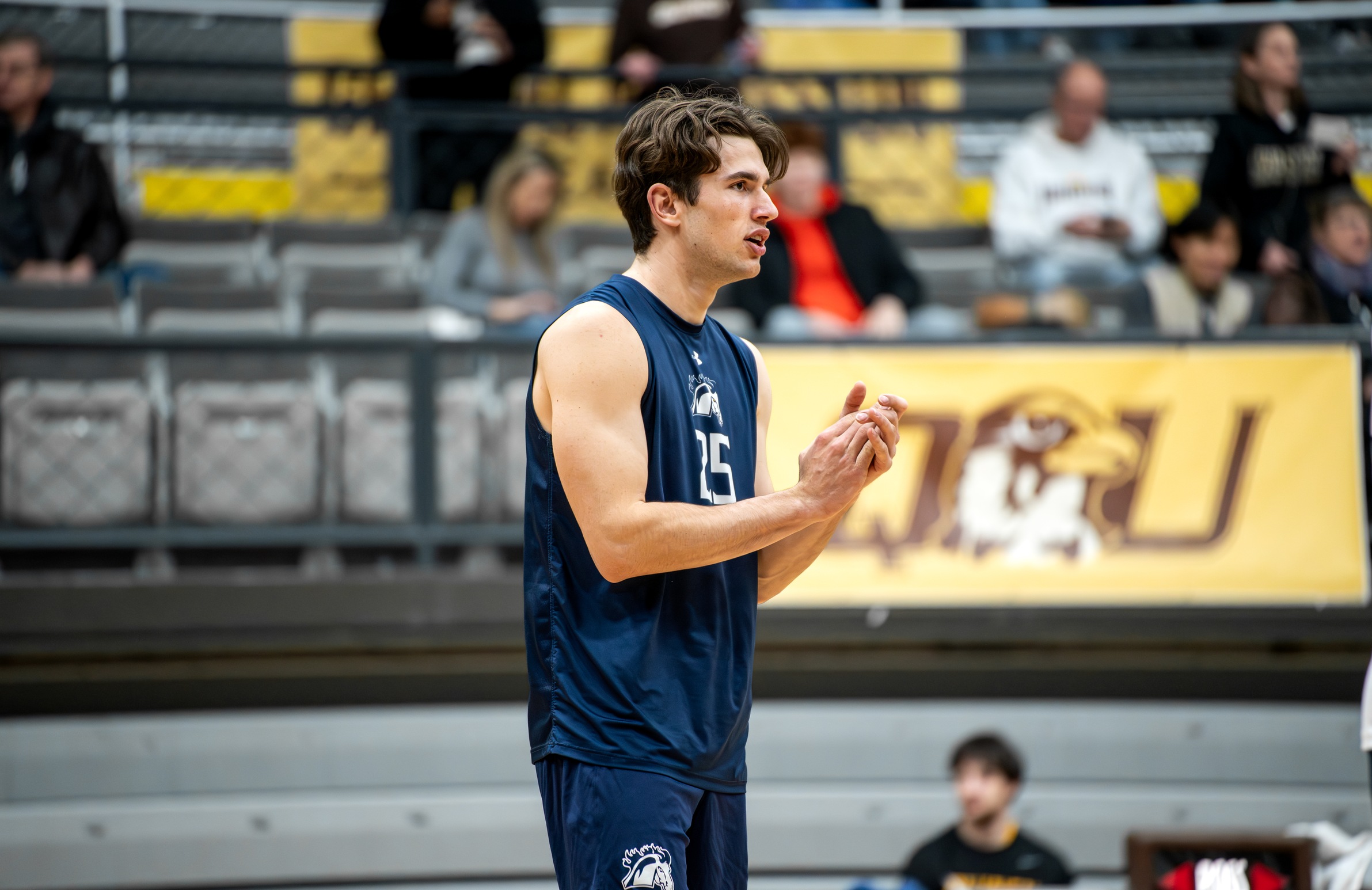 Mustangs Fall Short Against Braves in Five-Set Thriller