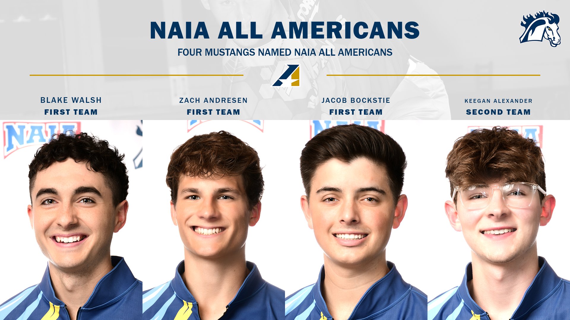 Mustangs Start NAIA Championship Play Victorious as Individual Awards are Honored