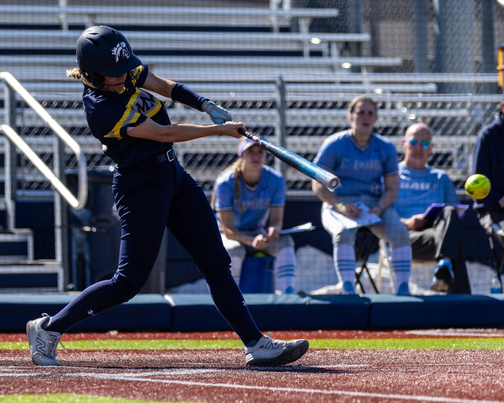 Mustangs Take Opener, Drop High-Scoring Nightcap to Baker