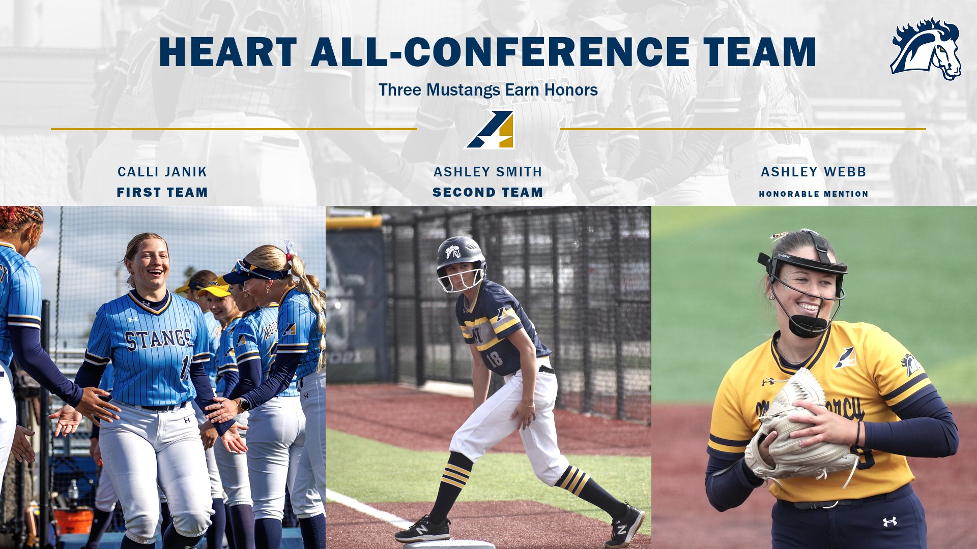 Trio of Mustangs Earn All-Conference Honors