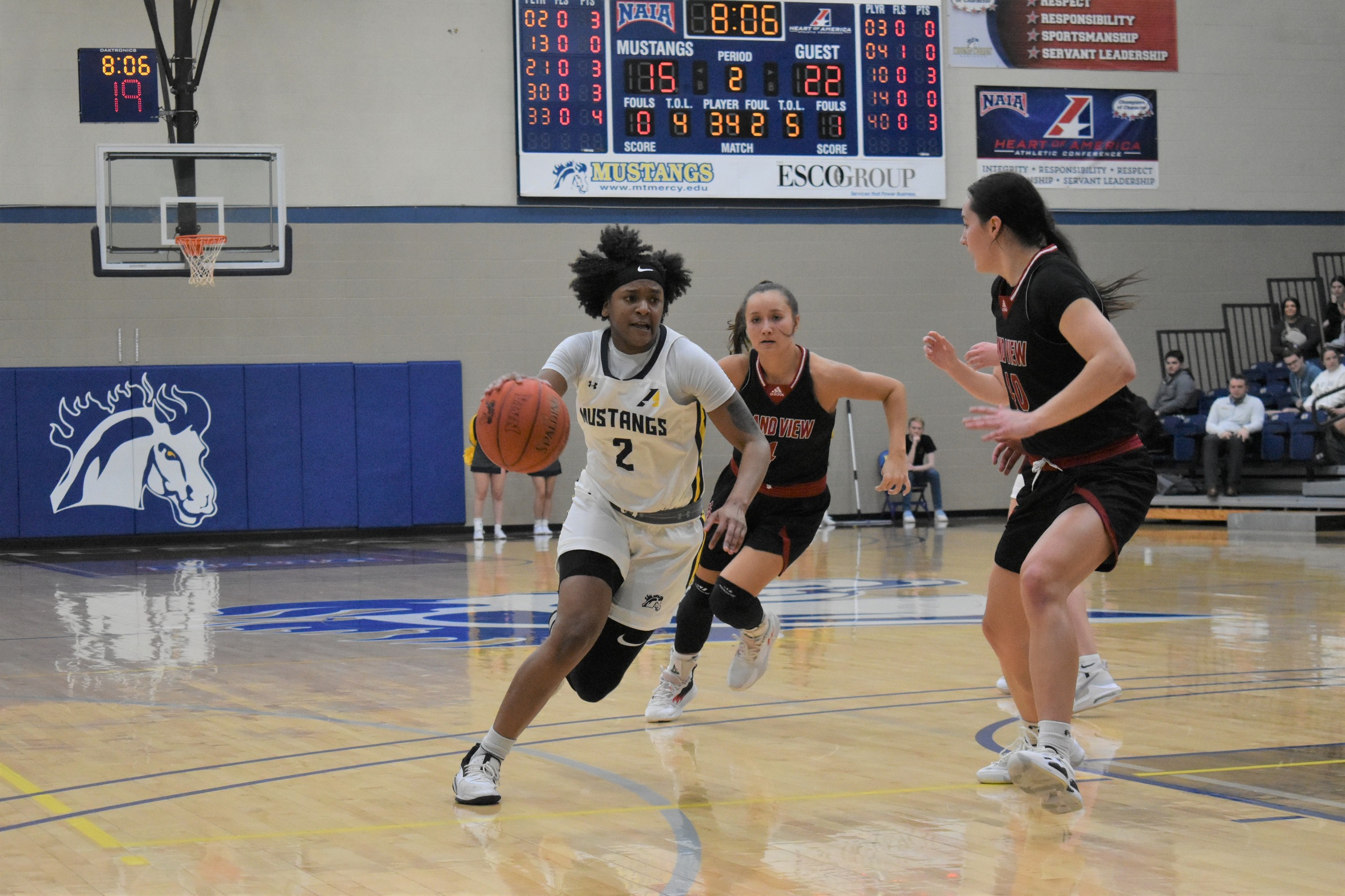 Vikings pull away in second half to defeat Mustangs