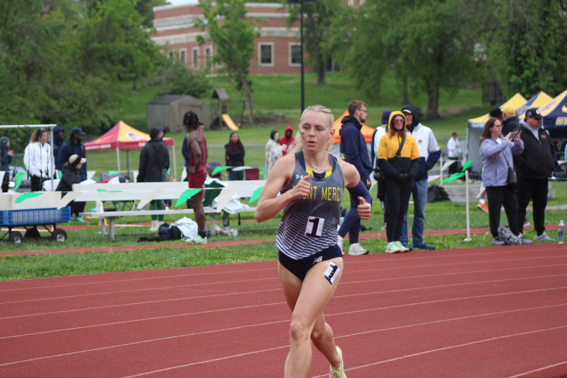 Conrad, Knepper Lead Mustangs with National Qualifying Marks