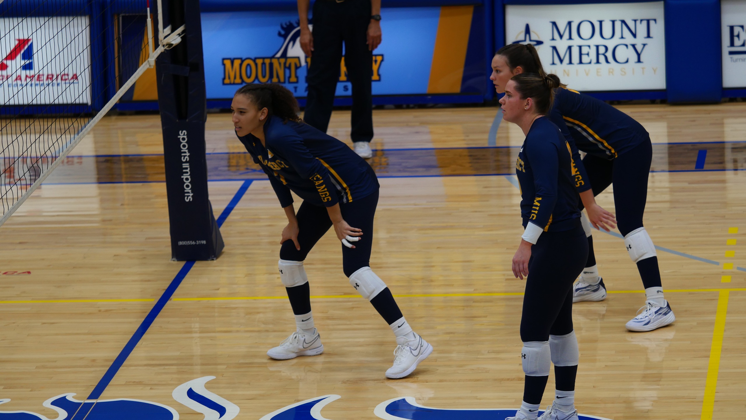 Mustangs Storm Back to Take Four-Set Win Over Fighting Saints
